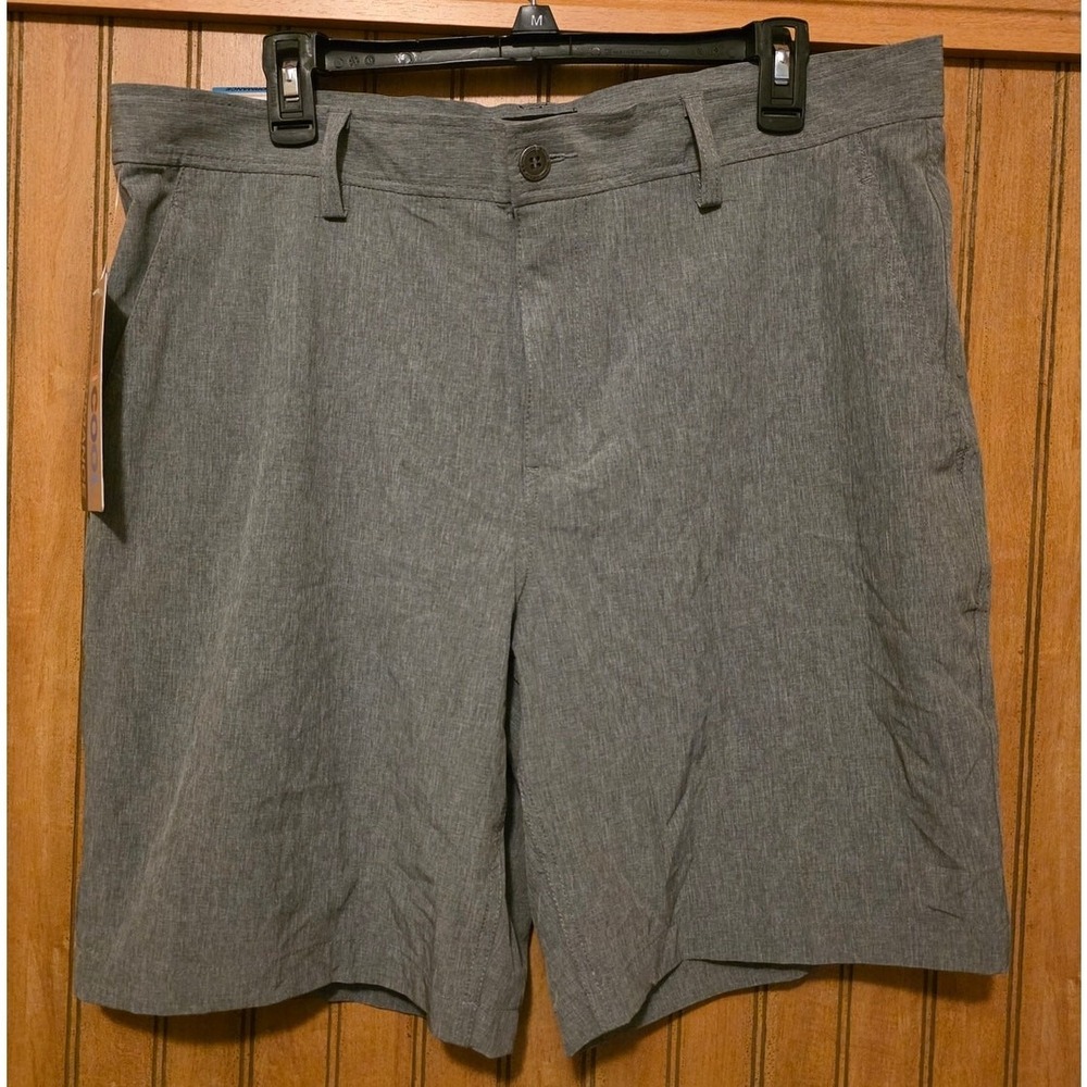 32 Degree‎ Cool Shorts Men Sz 36 Gray Melange Performance Pockets Outdoor NWT